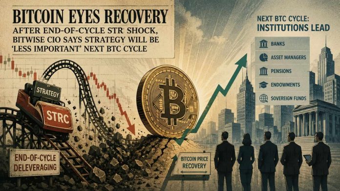 Bitcoin Worth Eyes Restoration After END-OF-CYCLE STRC Shock, Bitwise CIO Says Technique Will Be ‘Much less Necessary’ Subsequent BTC Cycle Bitcoin Worth Eyes Restoration After END-OF-CYCLE STRC Shock, Bitwise CIO Says Technique Will Be ‘Much less Necessary’ Subsequent BTC Cycle