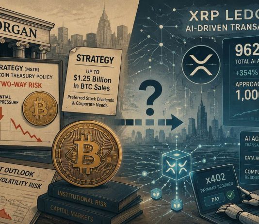 JP Morgan Warns of New Bitcoin Promote Strain From Technique Whereas XRP AI Transactions Method 1 Million JP Morgan Warns of New Bitcoin Promote Strain From Technique Whereas XRP AI Transactions Method 1 Million