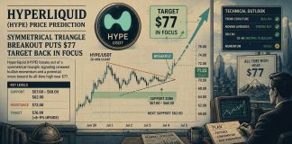 Hyperliquid (HYPE) Value Prediction: Symmetrical Triangle Breakout Places $77 Goal Again in Focus Hyperliquid (HYPE) Value Prediction: Symmetrical Triangle Breakout Places $77 Goal Again in Focus