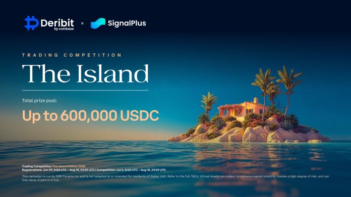 Deribit and SignalPlus Launch The Island Buying and selling Competitors With As much as $600,000 USDC in Prizes