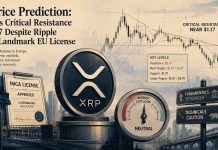 XRP Value Prediction: XRP Faces Crucial Resistance Close to $1.17 Regardless of Ripple Securing Landmark EU License XRP Value Prediction: XRP Faces Crucial Resistance Close to $1.17 Regardless of Ripple Securing Landmark EU License