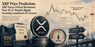 XRP Value Prediction: XRP Faces Crucial Resistance Close to $1.17 Regardless of Ripple Securing Landmark EU License XRP Value Prediction: XRP Faces Crucial Resistance Close to $1.17 Regardless of Ripple Securing Landmark EU License