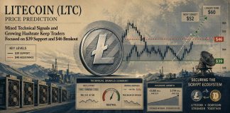 Litecoin (LTC) Value Prediction: Combined Technical Alerts and Rising Hashrate Hold Merchants Centered on $39 Help and $46 Breakout