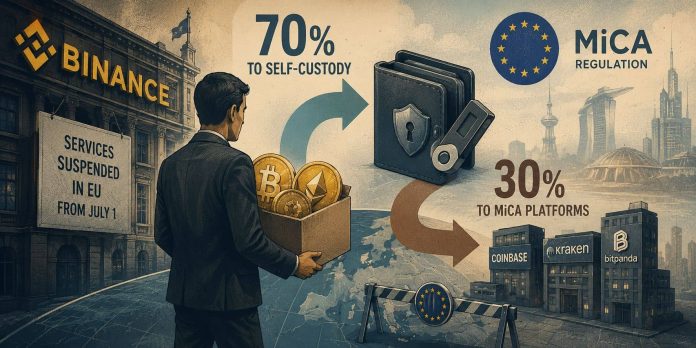 Binance Co-CEO Richard Teng Says 70% of EU Customers Selected Self-Custody Over MiCA Platforms Binance Co-CEO Richard Teng Says 70% of EU Customers Selected Self-Custody Over MiCA Platforms
