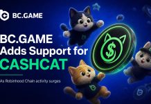 BC.GAME Provides Assist for CASHCAT as Robinhood Chain Exercise Surges BC.GAME Provides Assist for CASHCAT as Robinhood Chain Exercise Surges
