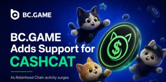 BC.GAME Provides Assist for CASHCAT as Robinhood Chain Exercise Surges