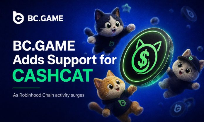 BC.GAME Provides Assist for CASHCAT as Robinhood Chain Exercise Surges BC.GAME Provides Assist for CASHCAT as Robinhood Chain Exercise Surges