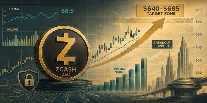 Zcash (ZEC) Worth Prediction: RSI Energy and Quantity Surge Level to $685 Upside