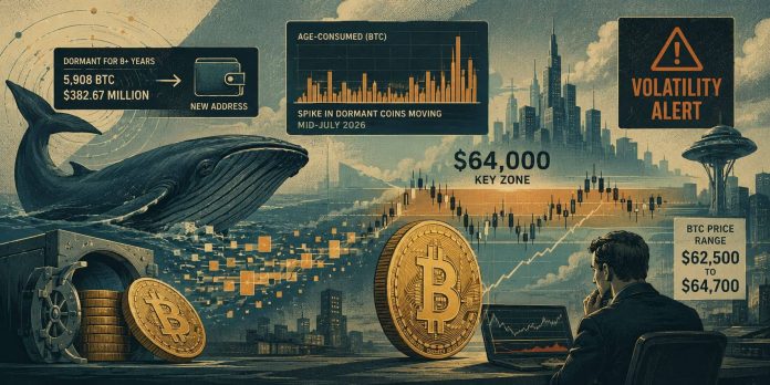 Bitcoin (BTC) Worth Prediction: Dormant Whale Exercise Sparks Volatility Alert as BTC Hovers Close to $64Ok Bitcoin (BTC) Worth Prediction: Dormant Whale Exercise Sparks Volatility Alert as BTC Hovers Close to $64Ok