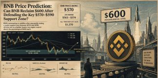BNB Value Prediction: Can BNB Reclaim $600 After Defending the Key $570–$590 Help Zone?