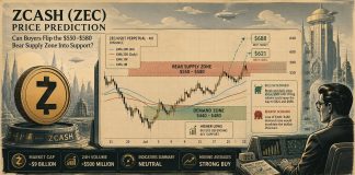 Zcash (ZEC) Worth Prediction: Can Consumers Flip the $550–$580 Bear Provide Zone Into Assist? Zcash (ZEC) Worth Prediction: Can Consumers Flip the $550–$580 Bear Provide Zone Into Assist?