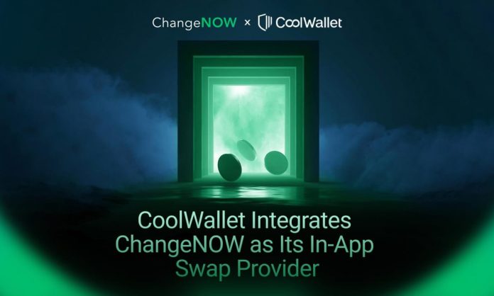 CoolWallet Integrates ChangeNOW as Its In-App Swap Supplier CoolWallet Integrates ChangeNOW as Its In-App Swap Supplier