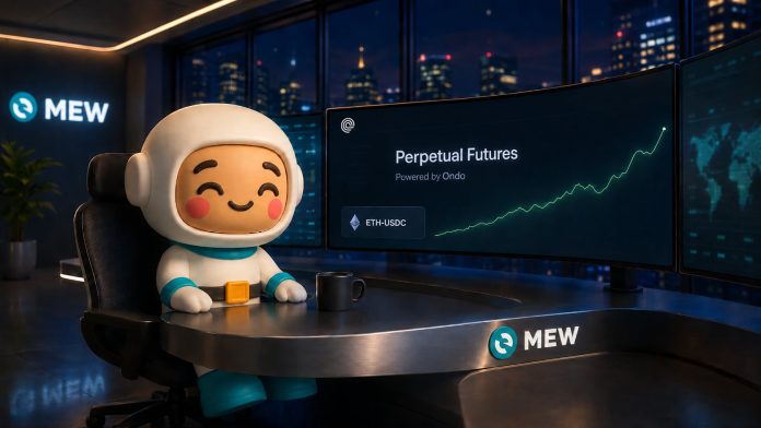 MyEtherWallet (MEW) Integrates Ondo Perps, Unlocking 24/7 Leveraged Buying and selling for Onchain Equities, & ETFs. MyEtherWallet (MEW) Integrates Ondo Perps, Unlocking 24/7 Leveraged Buying and selling for Onchain Equities, & ETFs.