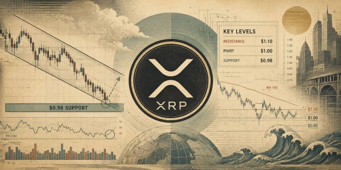 XRP Value Prediction: Descending Channel Factors to Bounce as XRP Defends $0.98 Assist