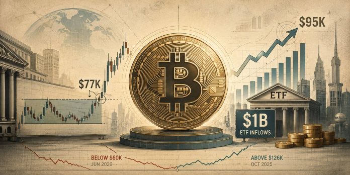 Bitcoin (BTC) Worth Prediction: $77Okay Breakout, 26.8% Weekly Surge, and $1B in ETF Inflows Gasoline Bullish Momentum Towards $95Okay Bitcoin (BTC) Worth Prediction: $77Okay Breakout, 26.8% Weekly Surge, and $1B in ETF Inflows Gasoline Bullish Momentum Towards $95Okay