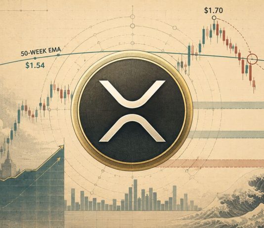 XRP Worth Prediction: 50-Week EMA Rejection Places $1.30 Help in Focus