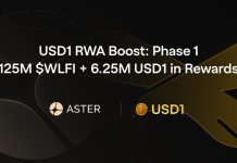 Aster and World Liberty Monetary Launch USD1 RWA Increase: Part 1, Providing 125M $WLFI + 6.25M USD1 in Rewards