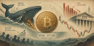 Bitcoin (BTC) Value At present: Whale Promoting and ETF Outflows Put $76Okay Assist to the Check Bitcoin (BTC) Value At present: Whale Promoting and ETF Outflows Put $76Okay Assist to the Check