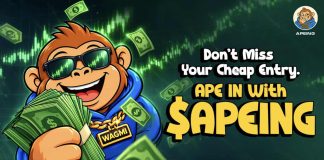 Is APEING Stage Four the Finest Crypto to Purchase Now? $93Ok+ Raised, Discover Out The best way to Unlock 10% Further $APEING Is APEING Stage Four the Finest Crypto to Purchase Now? $93Ok+ Raised, Discover Out The best way to Unlock 10% Further $APEING