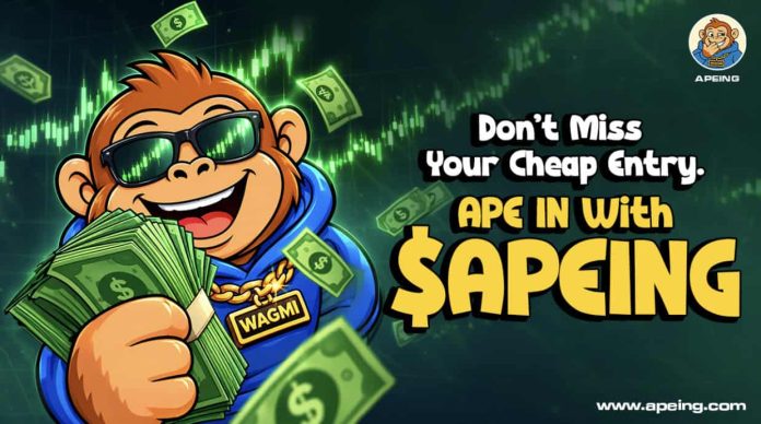 Is APEING Stage Four the Finest Crypto to Purchase Now? $93Ok+ Raised, Discover Out The best way to Unlock 10% Further $APEING Is APEING Stage Four the Finest Crypto to Purchase Now? $93Ok+ Raised, Discover Out The best way to Unlock 10% Further $APEING
