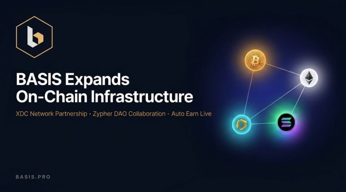 BASIS.professional Expands On-Chain Infrastructure with XDC Community Partnership and Zypher DAO as Auto Earn Goes Reside BASIS.professional Expands On-Chain Infrastructure with XDC Community Partnership and Zypher DAO as Auto Earn Goes Reside