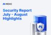 MEXC Releases July–August Safety Report: Over 38 Million USDT in Danger-Associated Funds Intercepted, Futures Insurance coverage Fund Reaches 792 Million USDT