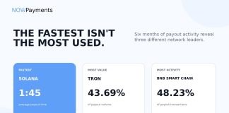 NOWPayments Releases Cross-Chain Payout Information Revealing Key Efficiency Benchmarks Throughout TRON, BNB Chain, and Solana NOWPayments Releases Cross-Chain Payout Information Revealing Key Efficiency Benchmarks Throughout TRON, BNB Chain, and Solana