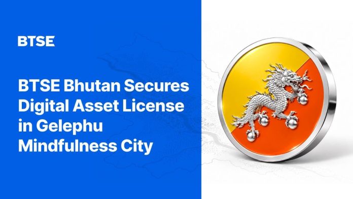BTSE Bhutan Receives Monetary Providers License for Digital Asset Buying and selling Providers in Gelephu Mindfulness Metropolis BTSE Bhutan Receives Monetary Providers License for Digital Asset Buying and selling Providers in Gelephu Mindfulness Metropolis