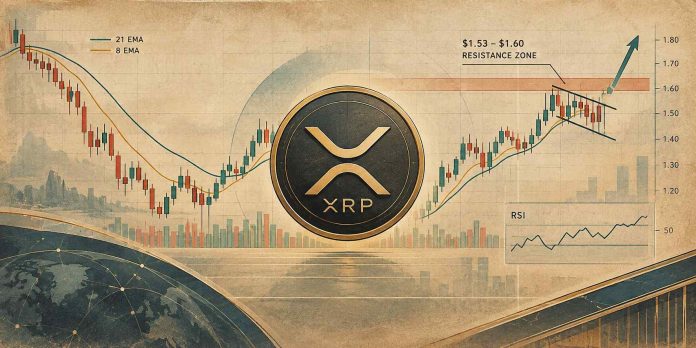 XRP Worth At the moment: XRP Challenges $1.60 as Bullish Flag and EMA Crossover Align XRP Worth At the moment: XRP Challenges $1.60 as Bullish Flag and EMA Crossover Align