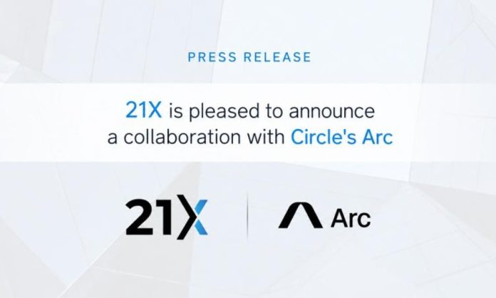 21X Group Pronounces Collaboration with Circle because it joins Arc as a Day-1 Launch Associate