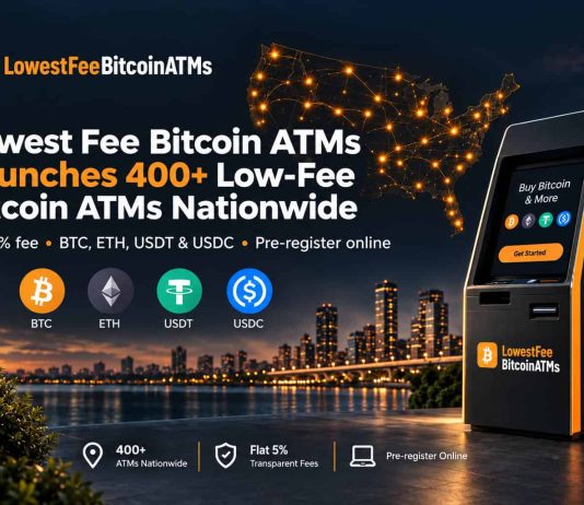 Lowest Payment Bitcoin ATMs Declares Launch of Extra Than 400 ATMs Nationwide
