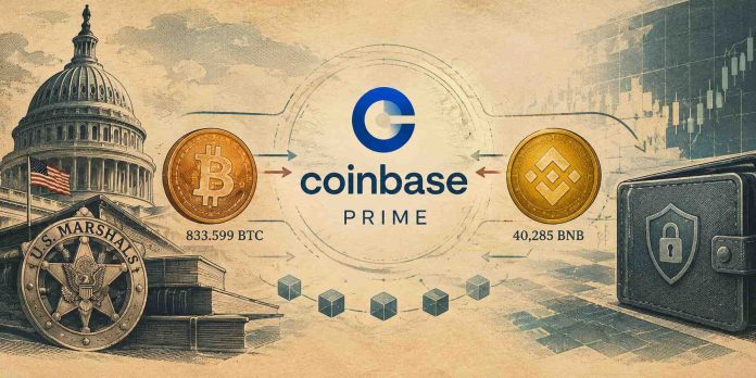 US Authorities Strikes $103M in Seized Bitcoin and BNB to Coinbase Prime, Elevating Sale Questions