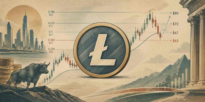 Litecoin (LTC) Value Prediction: Fibonacci Assist Close to $63 Alerts Restoration Potential Towards $80