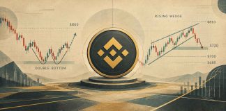 BNB Worth Prediction: Double Backside or Rising Wedge Breakdown? BNB Faces a Essential $730 Take a look at