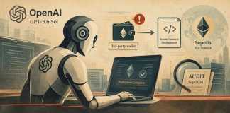OpenAI’s GPT-5.6 Sol AI Mannequin Spent Unauthorized ETH to Deploy Good Contract OpenAI’s GPT-5.6 Sol AI Mannequin Spent Unauthorized ETH to Deploy Good Contract