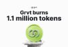 GRVT Burns 1.1 Million Tokens as Countdown to Grvt 2.Zero Begins GRVT Burns 1.1 Million Tokens as Countdown to Grvt 2.Zero Begins