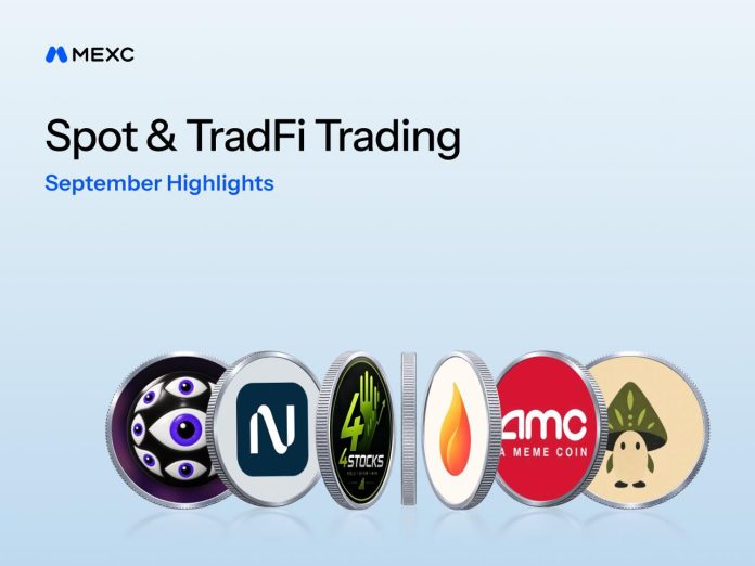 MEXC’s New-Token Buying and selling Quantity Rises 77% in September as Inventory-Associated Buying and selling Expands Into On-Chain New-Token Markets