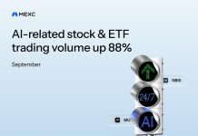 MEXC Studies 88% Development in AI-Associated Tokenized U.S. Inventory and ETF Buying and selling Quantity in September, With 4 Infrastructure Sectors Up Over 90% MEXC Studies 88% Development in AI-Associated Tokenized U.S. Inventory and ETF Buying and selling Quantity in September, With 4 Infrastructure Sectors Up Over 90%