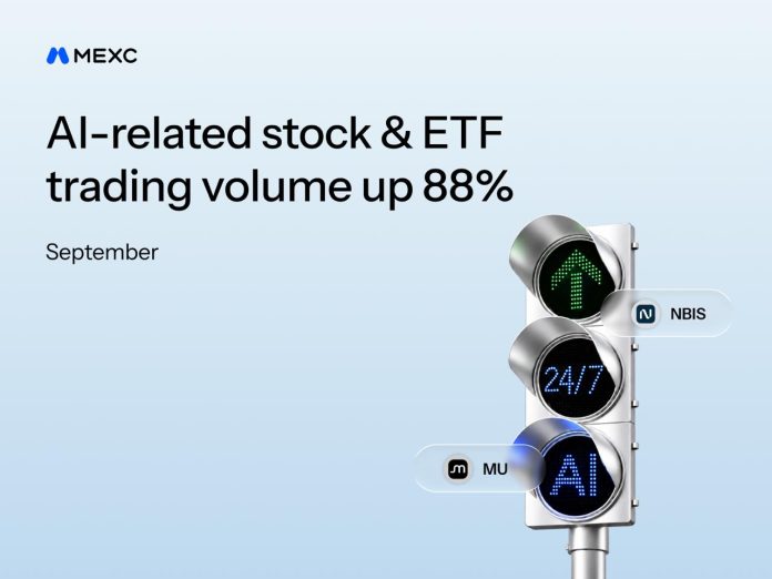 MEXC Studies 88% Development in AI-Associated Tokenized U.S. Inventory and ETF Buying and selling Quantity in September, With 4 Infrastructure Sectors Up Over 90% MEXC Studies 88% Development in AI-Associated Tokenized U.S. Inventory and ETF Buying and selling Quantity in September, With 4 Infrastructure Sectors Up Over 90%