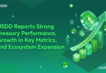 USDD Experiences Sturdy Treasury Efficiency, Progress in Key Metrics, and Ecosystem Growth USDD Experiences Sturdy Treasury Efficiency, Progress in Key Metrics, and Ecosystem Growth